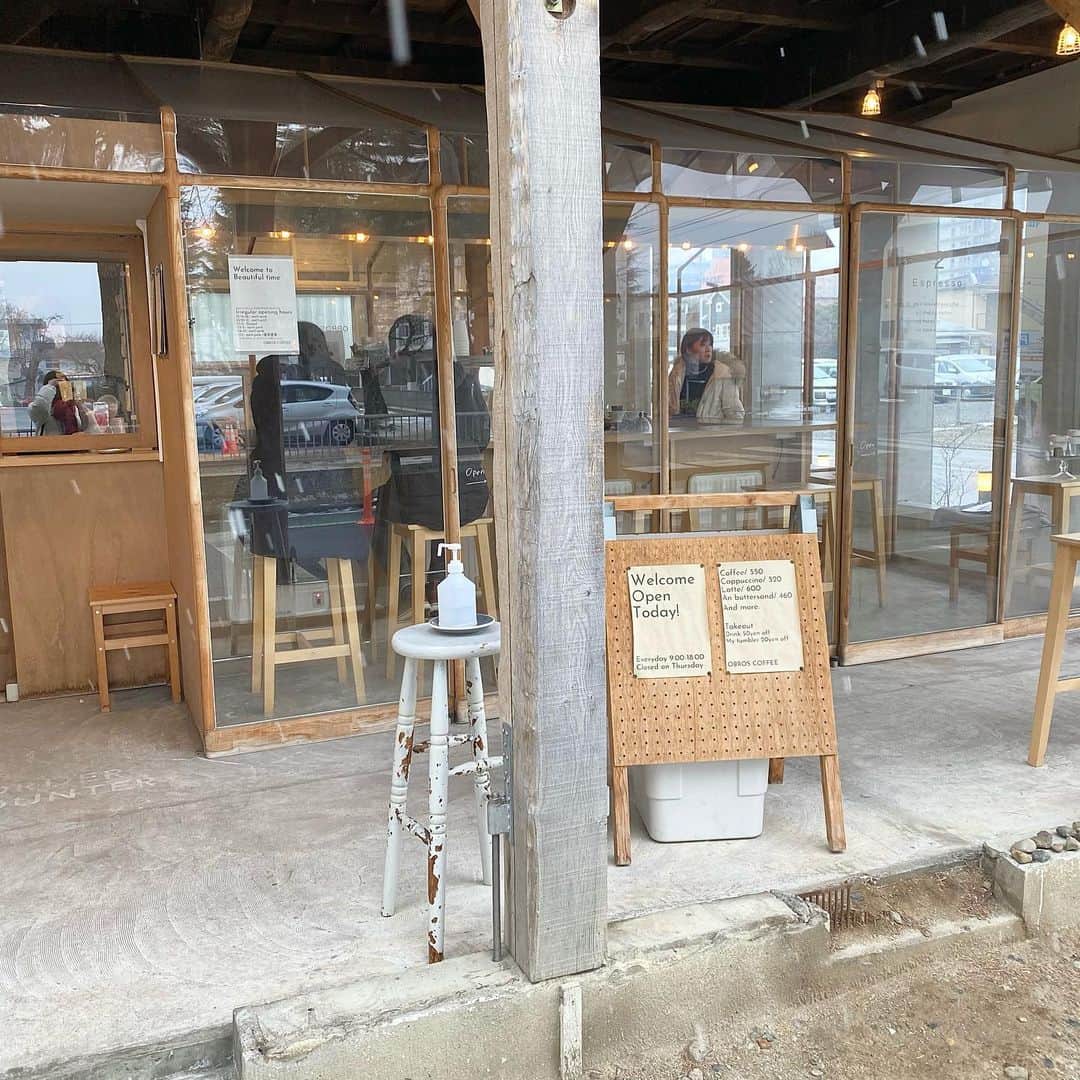 川本莉菜さんのインスタグラム写真 - (川本莉菜Instagram)「OBROS COFFEE.  アイスカプチーノとあんバターサンド🥖🖤 . . . . #obroscoffee #icecappuccino #fukushima #ad #福島カフェ　#郡山カフェ」1月16日 21時02分 - kawamoto.rina