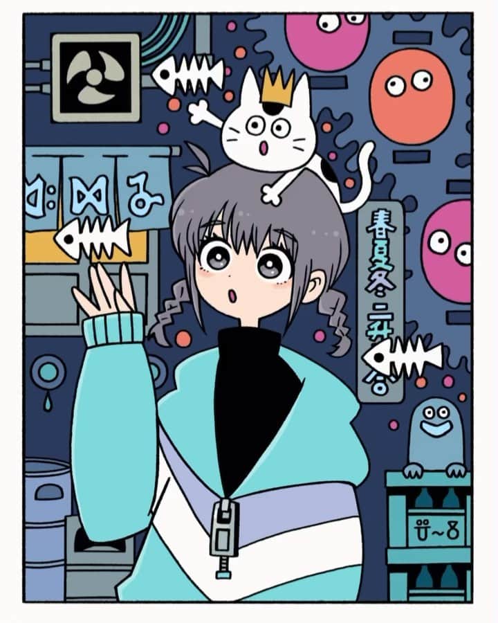 北極まぐのインスタグラム：「うごうご  #illustration #artwork」