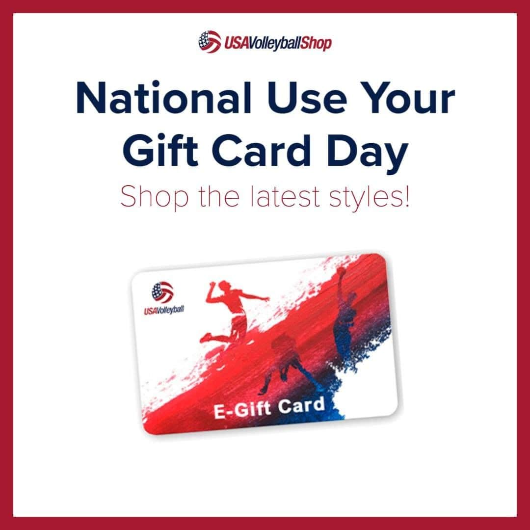 USA Volleyballさんのインスタグラム写真 - (USA VolleyballInstagram)「Celebrate #UseYourGiftCardDay and pick up the latest styles from the USA Volleyball Shop, 🔗 in bio!」1月17日 0時01分 - usavolleyball