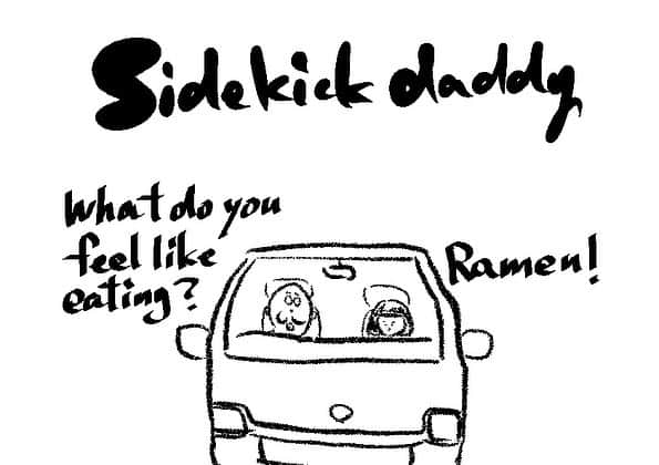 ケイタイモさんのインスタグラム写真 - (ケイタイモInstagram)「2021/1/16 Sidekick  daddy #sidekickdaddy #comic #comics #instacomic #instacomics #familycomic #familycomics #webcomic #webcomics #parenting #family5 #japan #keitaimo」1月17日 0時31分 - k_e_i_t_a_i_m_o