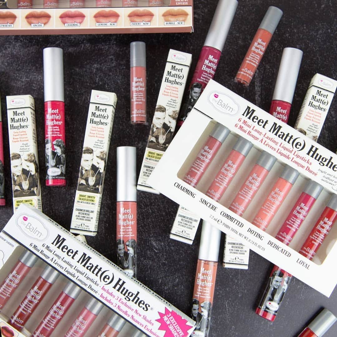 the Balmのインスタグラム：「🚨 Giveaway. What is your go-to Meet Matt(e) Hughes shade? Or what would you like to try? 👇👇 Comment below for a chance to win one of our Limited Edition lip kits 😍  Ends 1/18 9 AM pst」
