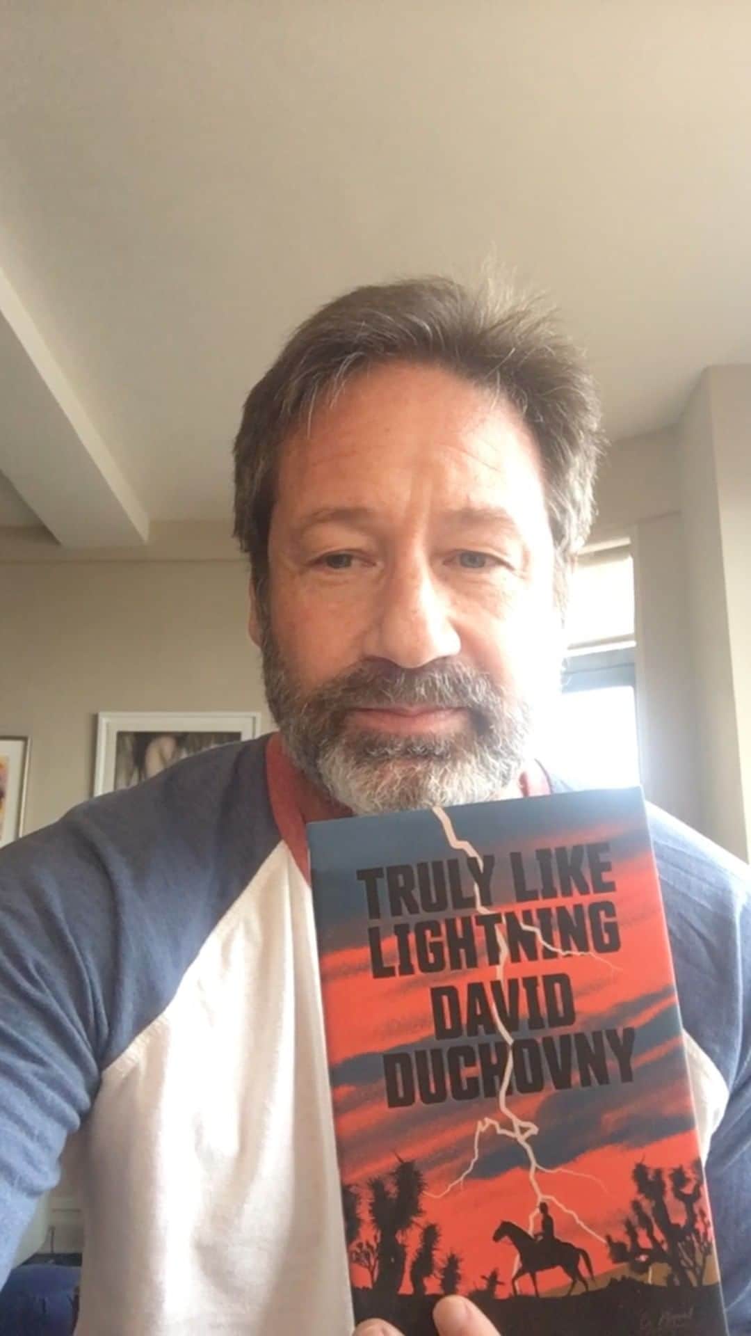 デイヴィッド・ドゥカヴニーのインスタグラム：「2021 is a time for new things. “Truly Like Lightning” is a story unlike anything I’ve written before. Here’s a short excerpt, hope you enjoy it. You can pre-order now, link in my bio.」