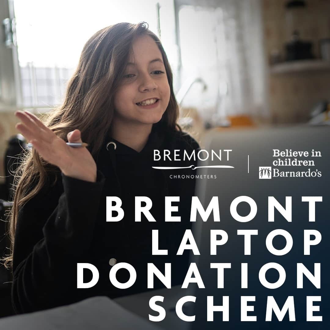 ブレモンさんのインスタグラム写真 - (ブレモンInstagram)「With schools once again closed and a renewed need for remote education to be as accessible as possible, Bremont is launching its own laptop donation scheme in partnership with @barnardos_uk to help vulnerable children across the United Kingdom at this critical time. Throughout the lockdown, until 31st March 2021, Bremont will be donating a laptop to a child with any watch sale made in the UK.⁠ ⁠ Bremont Co-Founder @gilesenglish says, "Having heard so many terrible stories of vulnerable children not having any computer equipment whilst trying to home school has been truly heart-breaking. If we can help any child get through this period when schools are closed then it is a great privilege to do so.”⁠ ⁠ Barnardo’s Chief Executive Javed Khan says, “The Covid-19 pandemic and lockdown measures have hit vulnerable children especially hard. We’re grateful to Bremont for their generous donation scheme, which will provide vulnerable children with much-needed laptops so they can take part in lessons, access services, and work towards a positive future.”」1月17日 2時02分 - bremontwatches