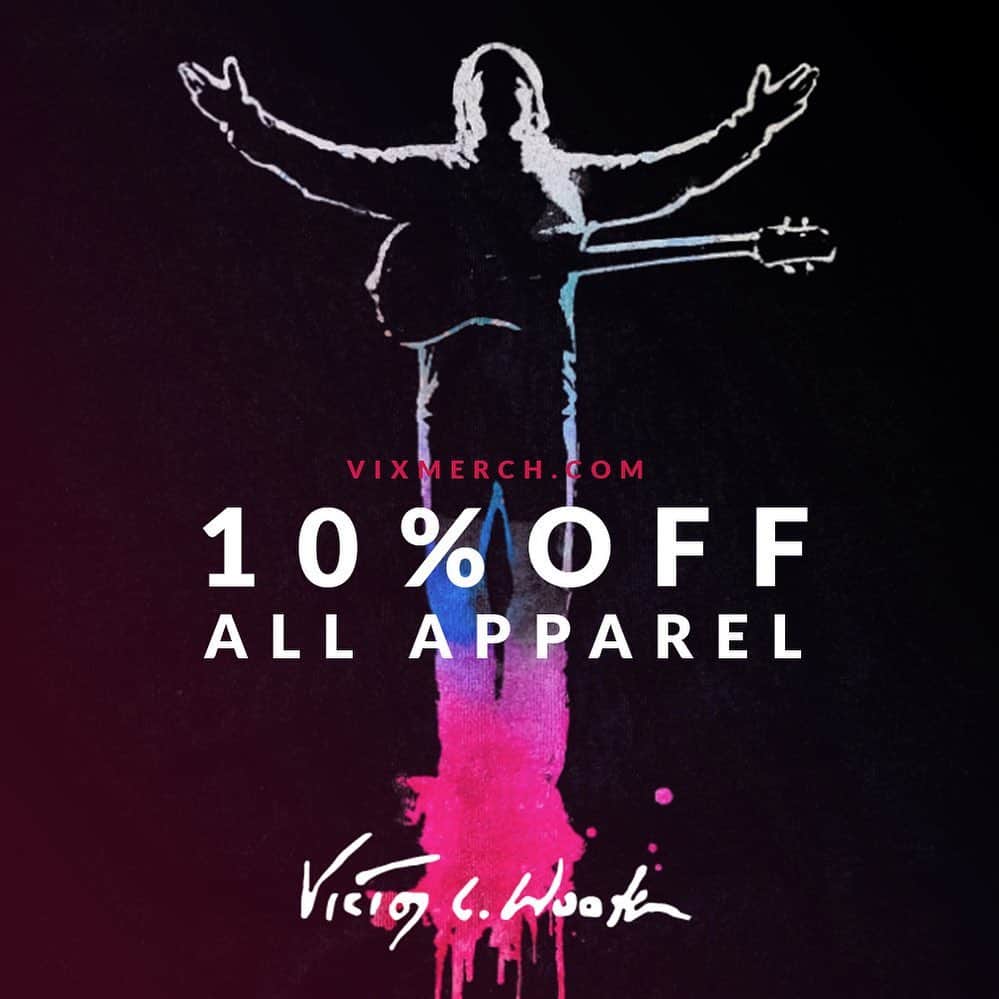 ヴィクター・ウッテンのインスタグラム：「MLK Weekend Sale! 10% off all Apparel. Head over to Vix Merch and pick up all of your favorite VW Apparel! Link In Bio!」