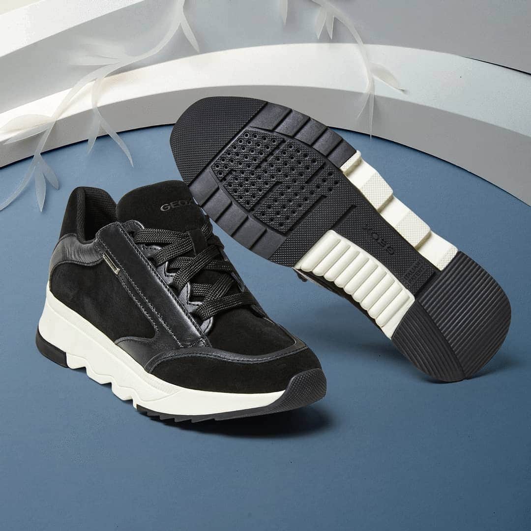 のインスタグラム：「The perfect shoe choice for any condition. Express your sporty style with our Falena ABX sneakers!  ​ ​ ​#geox #geoxshoes #ExpressYourWorlds」