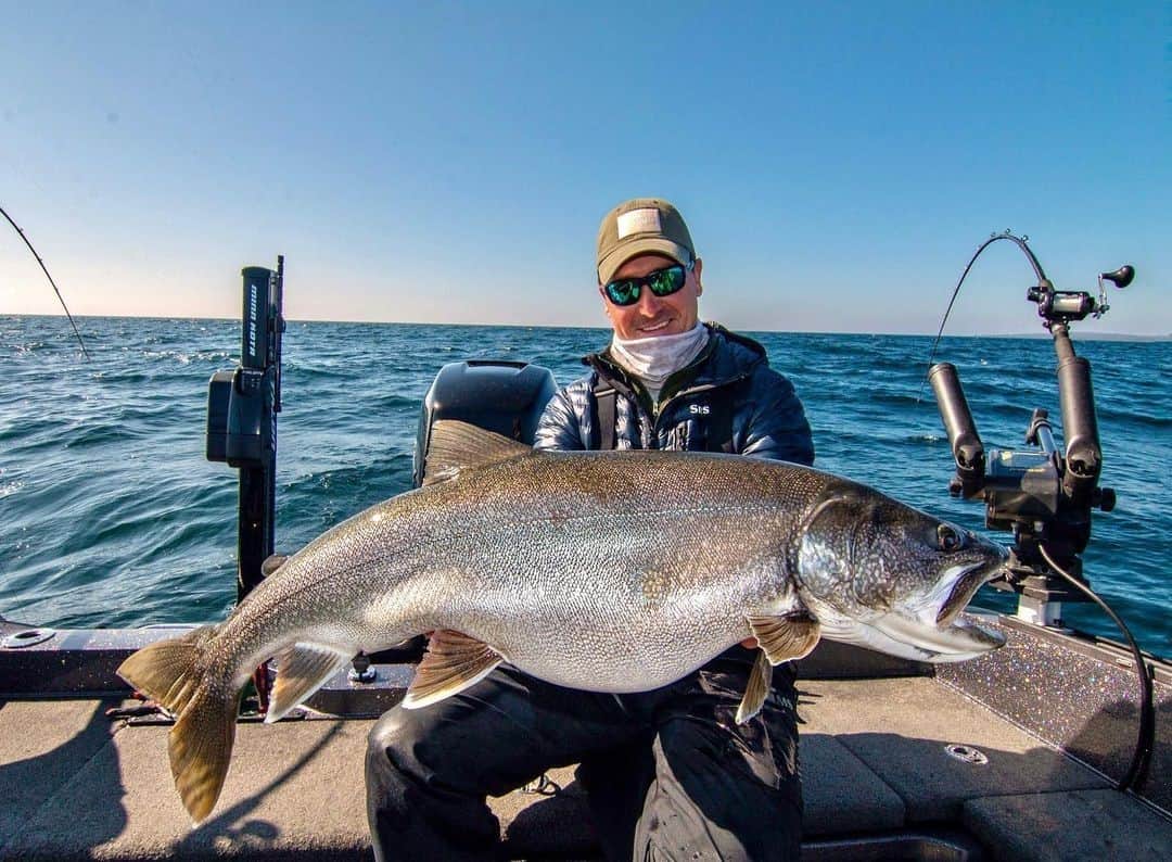 シマノ｜Fishingのインスタグラム：「Wonders of Wisconsin.  #FishShimano #Trolling #LakeTrout #SturgeonBay 📸: @Spenser_Samplawski」