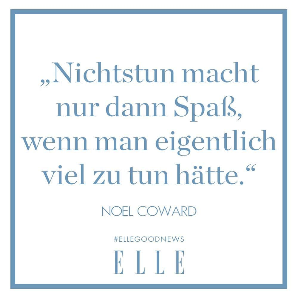 ELLE Germanyさんのインスタグラム写真 - (ELLE GermanyInstagram)「Heute ist internationaler Tag des Nichtstuns. Unabhängig von der To-Do-Liste und dem Freizeitstress des Wochenendes sollte man sich heute die Zeit für sich nehmen – endlich mal das Buch anfangen, das schon monatelang auf dem Nachttisch liegt, sich im Serienmarathon verlieren oder einfach an die Decke starren. Lange. Und intensiv. Viel Spaß beim Nichtstun! #ellegoodnews #netflixandchill #nichtstun」1月17日 2時38分 - ellegermany