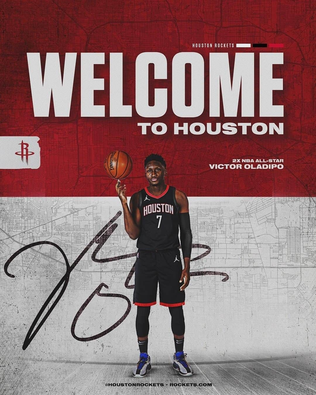 ヒューストン・ロケッツさんのインスタグラム写真 - (ヒューストン・ロケッツInstagram)「OFFICIAL: Welcome to H-Town, @vicoladipo!  Details: Rockets.com」1月17日 6時43分 - houstonrockets