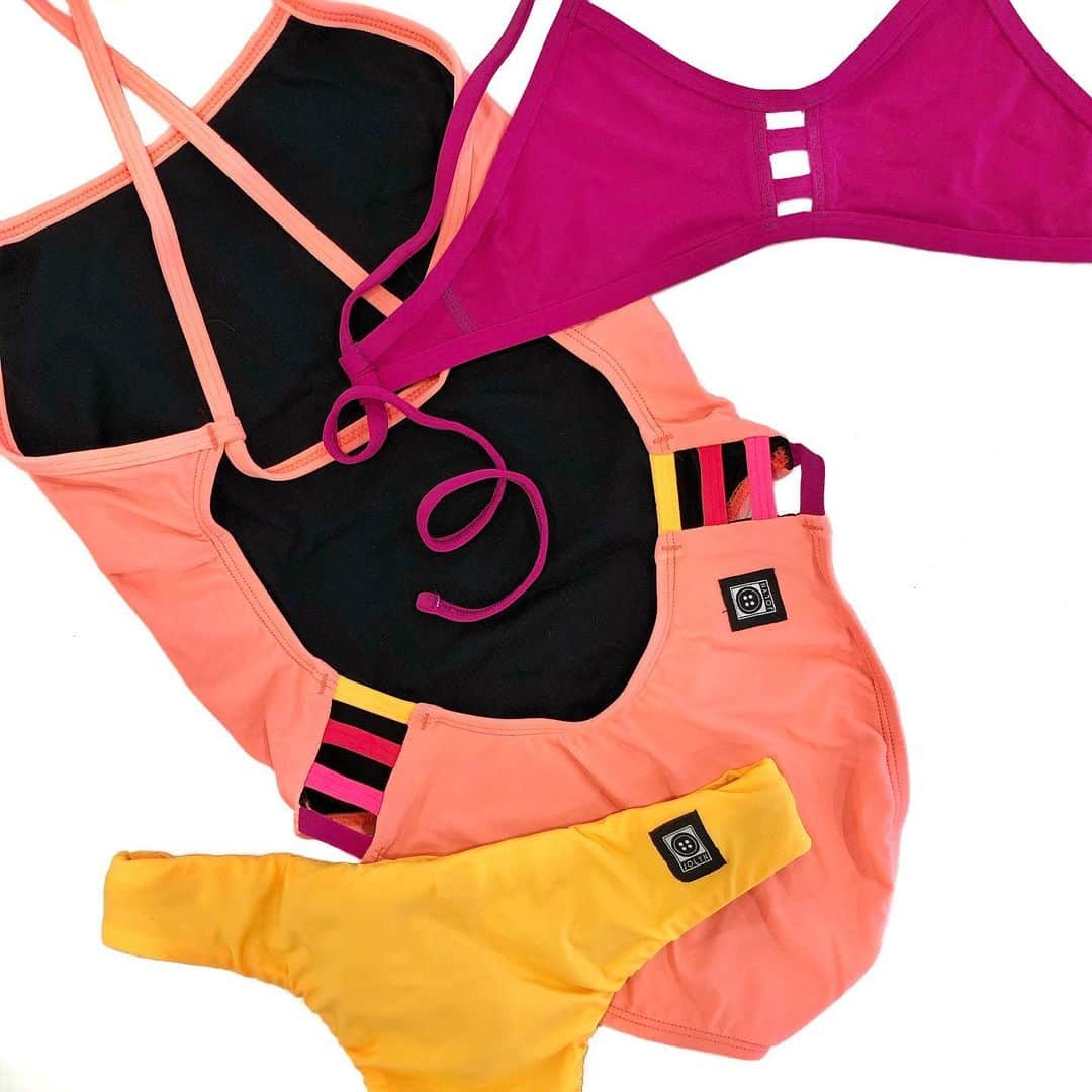 JOLYN Swimwearのインスタグラム：「Is this not the DREAMIEST combination of colours you’ve ever seen? 😍🙌 our brand new Papaya CONTRAST JULIAN onesie features Dragon Fruit, Hot Pink, Strawberry & Mango cutouts ✨ultimate summer vibes🌺 // #jolynaustralia #limitededition」