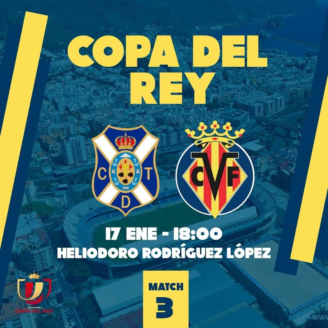 ビジャレアルCFさんのインスタグラム写真 - (ビジャレアルCFInstagram)「¡Día de partido 🥳! ¡A por los octavos 💪!  🆚 @cdtoficial 🏆 Dieciseisavos de final ⌚ 18.00h 🏟️ Estadio Heliodoro Rodríguez López 📺 En directo por @dazn_es  📱 #CopaDelRey  .  Match day 🥳! Let’s get into the last 16 💪!  🆚 @cdtoficial 🏆 Round of 32 ⌚ 6pm CET 🏟️ Heliodoro Rodríguez López 📺 Live on Free Sports (🇬🇧) 📱 #CopaDelRey  . #Villarreal #futbol #football #soccer」1月17日 18時00分 - villarrealcf