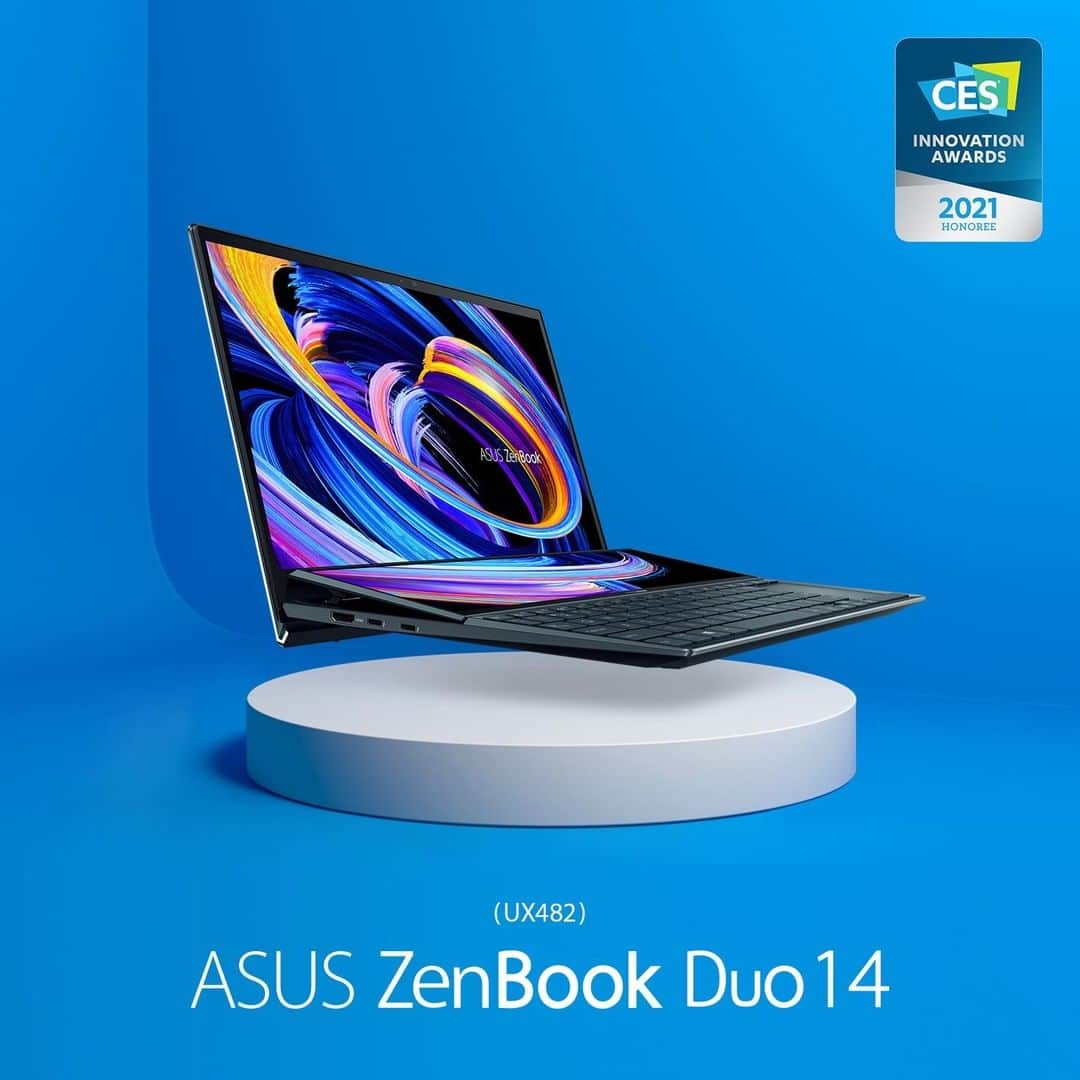 ASUSさんのインスタグラム写真 - (ASUSInstagram)「Design and innovation are hallmarks of the #ASUS brand. That’s why we’re more than thrilled to announce #ZenBook Duo 14 and ZenBook Pro Duo 15 #OLED have been honored with #CES2021 Innovation Awards! #BeAhead 🏆」1月17日 18時00分 - asus