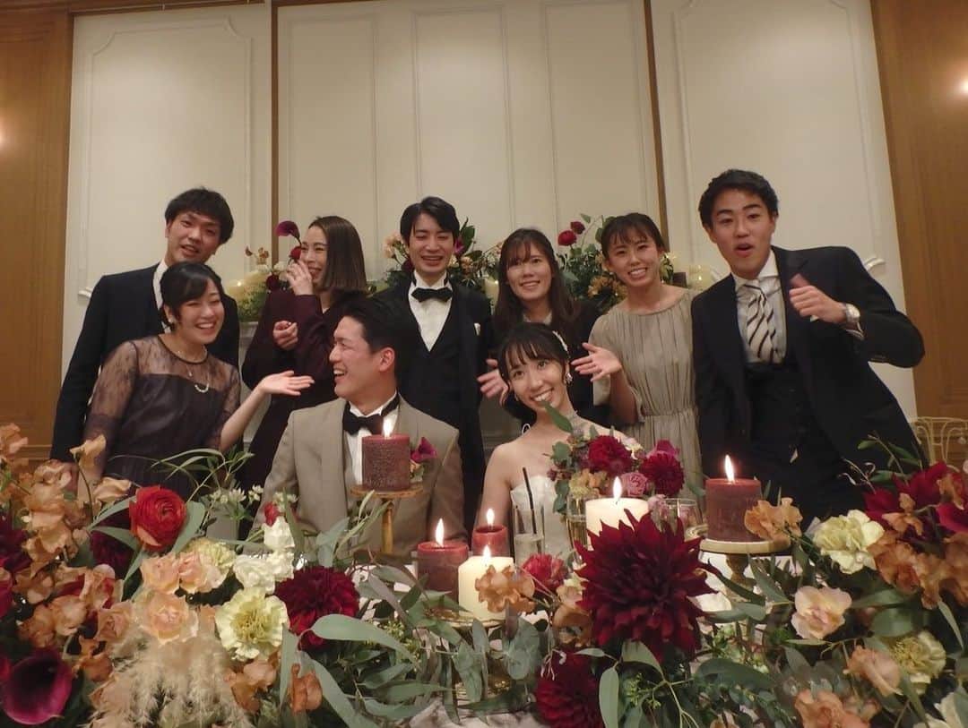 川戸沙羅さんのインスタグラム写真 - (川戸沙羅Instagram)「・ 𝓌ℯ𝒹𝒹𝒾𝓃ℊ🤵‍♂️👰‍♀️💗  最高に幸せで楽しかった日📸  #山手 #結婚式 #最悪バンド結成」1月17日 9時02分 - sara_shirasawa