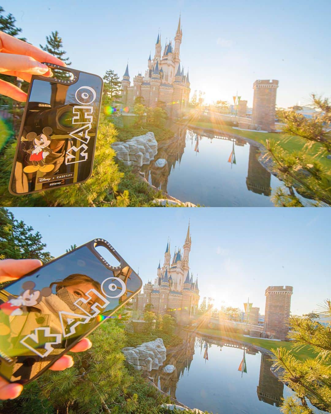 Kahoさんのインスタグラム写真 - (KahoInstagram)「. . . 昨日ストーリーでチラッと載せた iPhoneケース📲❤️  1月20日から@CASETiFY_jp で販売される DisneyxCASETiFYコレクションを 一足お先に頂いちゃいました🥰  名前とか好きな単語を入れて、 自分らしくできるのっていいね☺️  ミラーのケースも初めてだったから 反射を利用して撮ってみたの📸  カップルさんとかお友達でポーズを決めて映り込むのも 可愛いだろうなあ🤔✨  @CASETiFY_jp @Disney #DisneyxCASETiFY  #CASETiFY #casetifycase #casetifyミラーケース #  #disney #disneyland #tokyodisneyresort #tdr #disneygram #instadisney#disneypic  #Disneyside #disneylover #monun_cute #purelamo  #petrel_jp #disneybound#disneybounding #japan_of_insta #japan #japan_daytime_view #Disneyland japan #tokyodisneyland#disneyphotography」1月17日 9時45分 - kah05disney