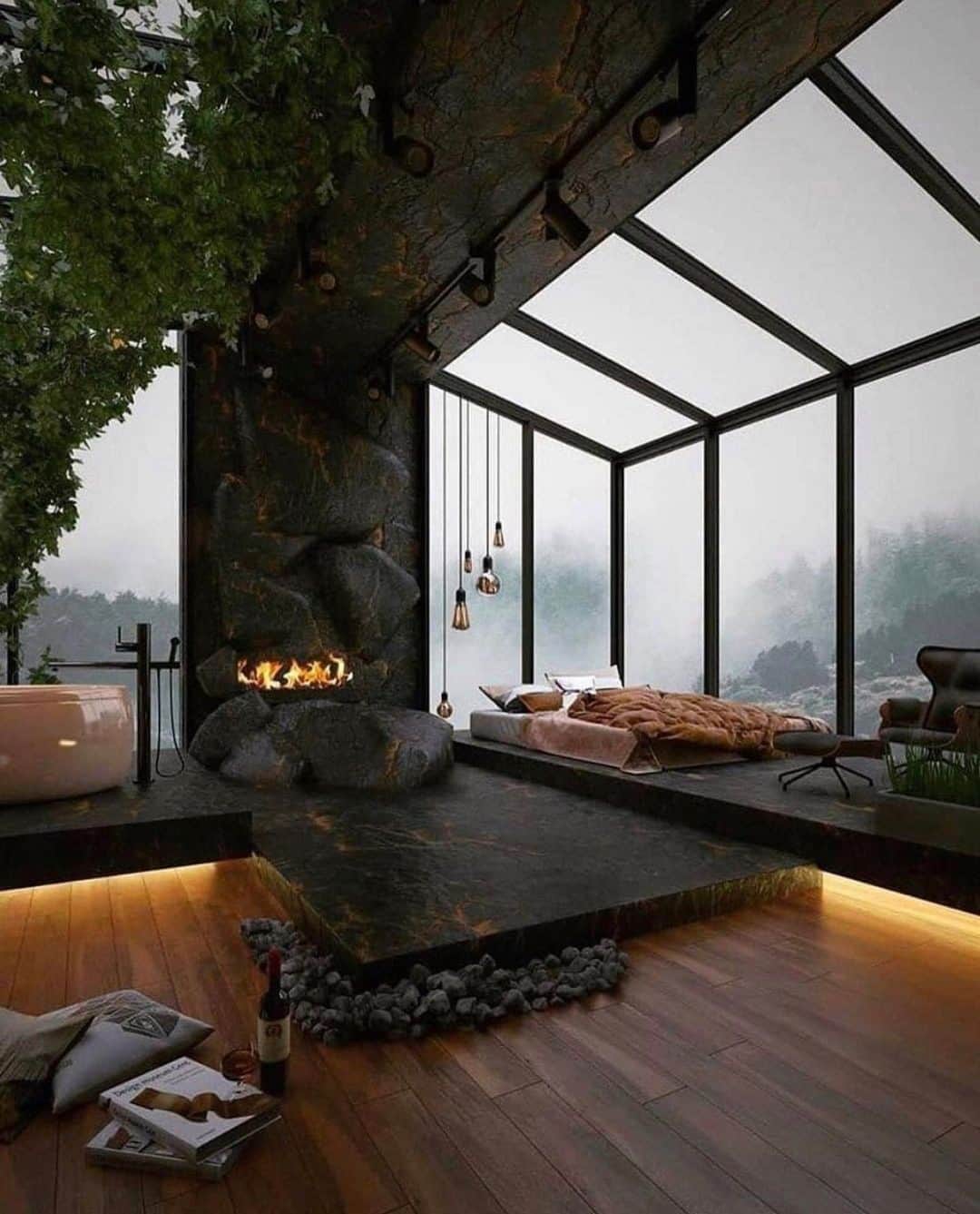 Crazy Roomsのインスタグラム：「Insane views and design by Gulbahar Ozdemir 😍」