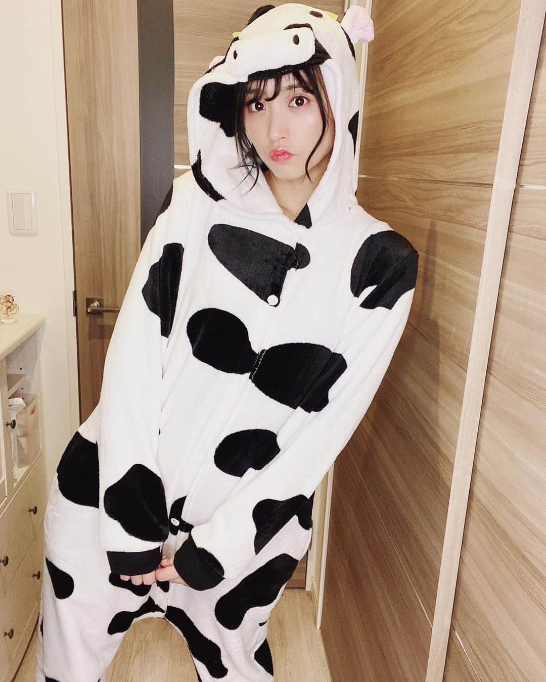 根岸愛さんのインスタグラム写真 - (根岸愛Instagram)「🐄🥛🐄 ねぎうしさん #caw #丑年 #牛 #うし #着ぐるみ」1月17日 14時40分 - negishiai927