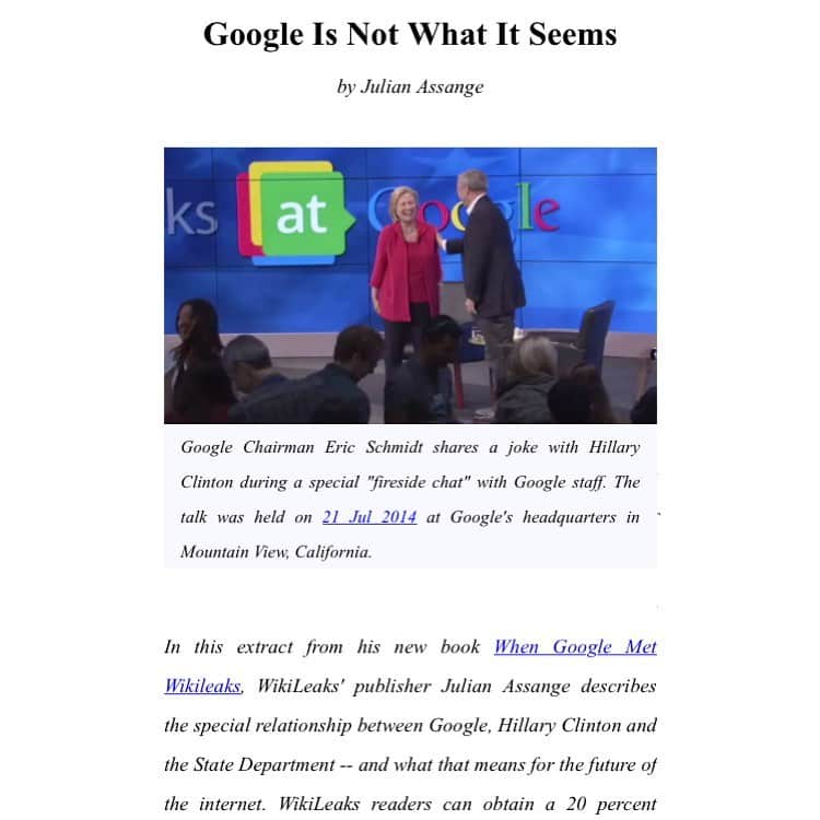 WikiLeaksのインスタグラム