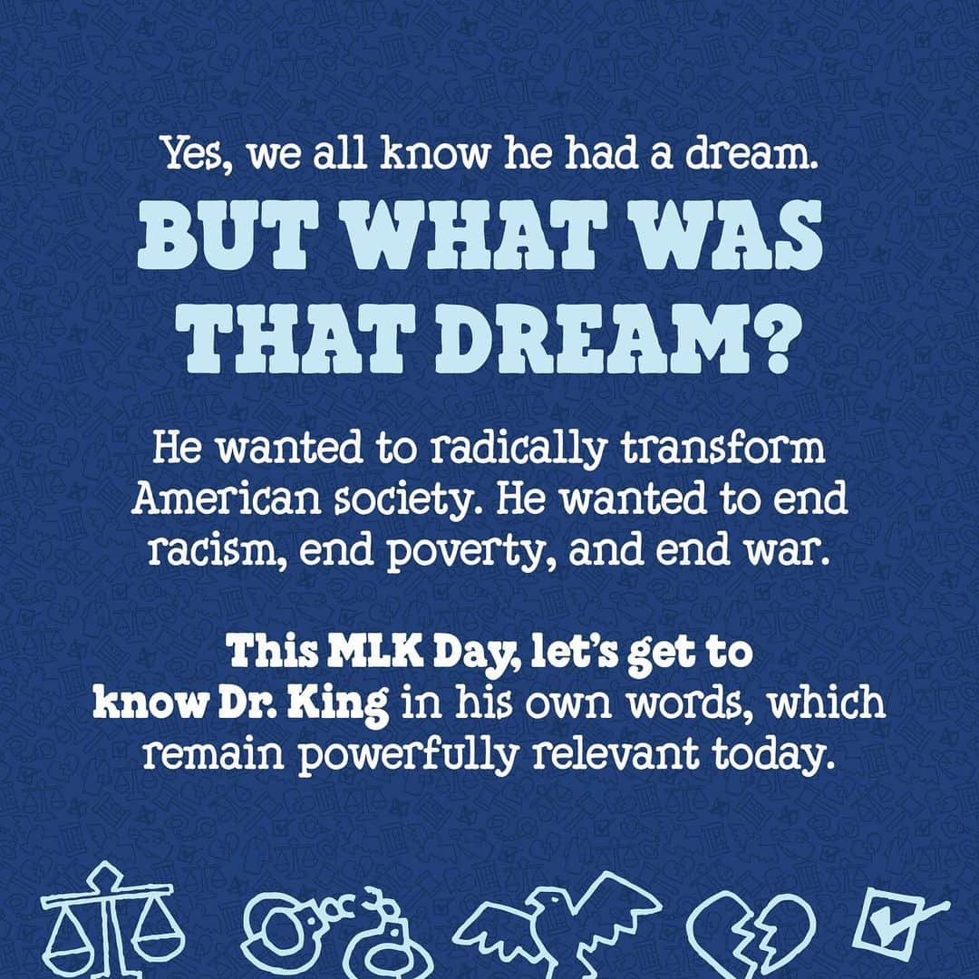 Ben & Jerry'sさんのインスタグラム写真 - (Ben & Jerry'sInstagram)「Tomorrow is Dr. Martin Luther King Jr. Day, and we're digging into some of the lesser-known parts of King's work. Like these 5 quotes that are still incredibly relevant in 2021. Link in bio! #MLKDay」1月18日 2時47分 - benandjerrys