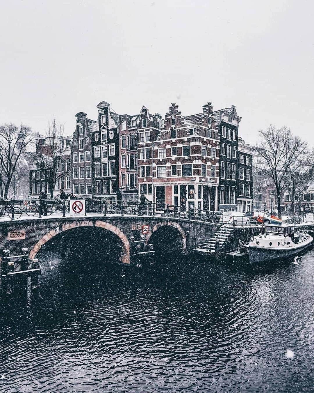 9GAGさんのインスタグラム写真 - (9GAGInstagram)「Once upon a winter ❄️ Follow @voyaged fore more winter gems around the 🌍 - 📷 @een_wasbeer - #voyaged #amsterdam #thenetherlands #9gag」1月17日 20時30分 - 9gag