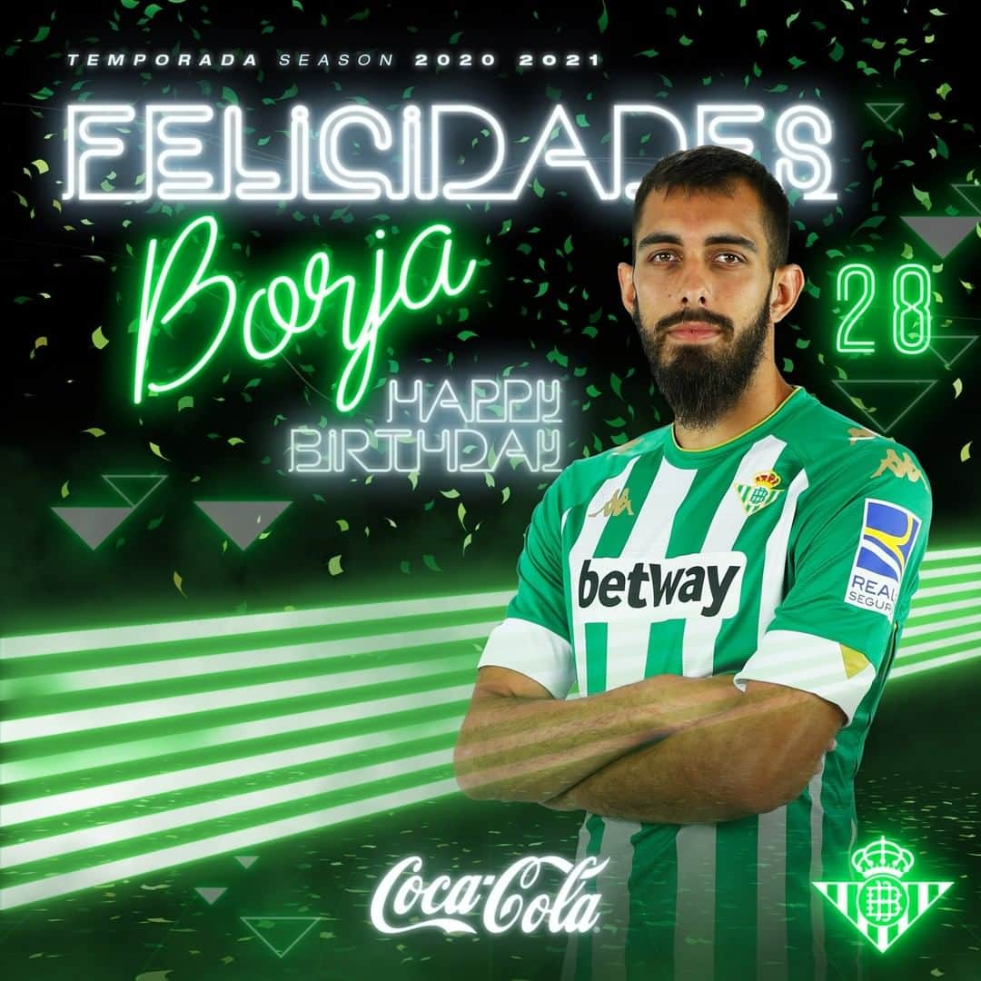 レアル・ベティスさんのインスタグラム写真 - (レアル・ベティスInstagram)「¡Hoy cumple 28 años @borjaiglesias9! 🎂🎉 ¡Felicidades! 🎁💚 -- Today is @borjaiglesias9 28th! 🎂🎉 Happy birthday! 🎁💚」1月17日 20時57分 - realbetisbalompie