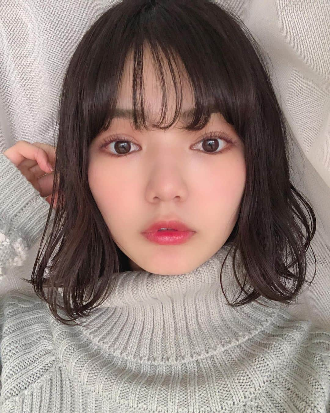 平塚日菜さんのインスタグラム写真 - (平塚日菜Instagram)「.  .  .  髪の毛ちょっと巻いてみた☺︎」1月17日 21時05分 - hiratsukahina