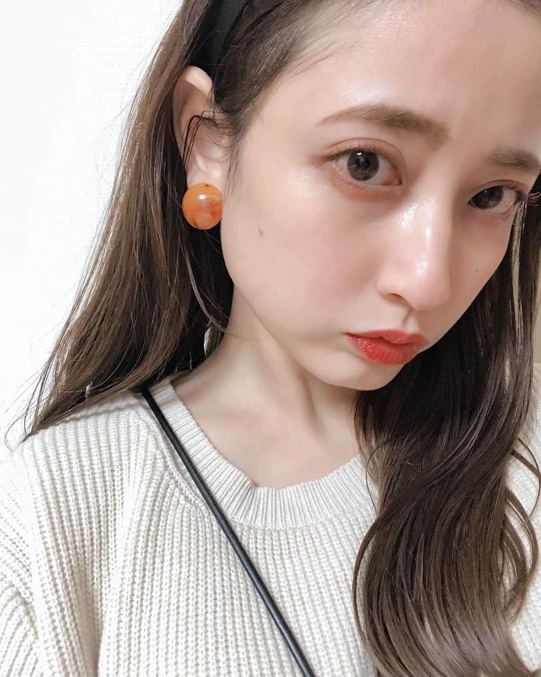 kaneshima ayaさんのインスタグラム写真 - (kaneshima ayaInstagram)「. 撮影の時のメイクが可愛いかった♡ マスカラとリップは自分のを使ってもらった🍊🥜 @moi___hair」1月17日 22時14分 - ayaaa0214