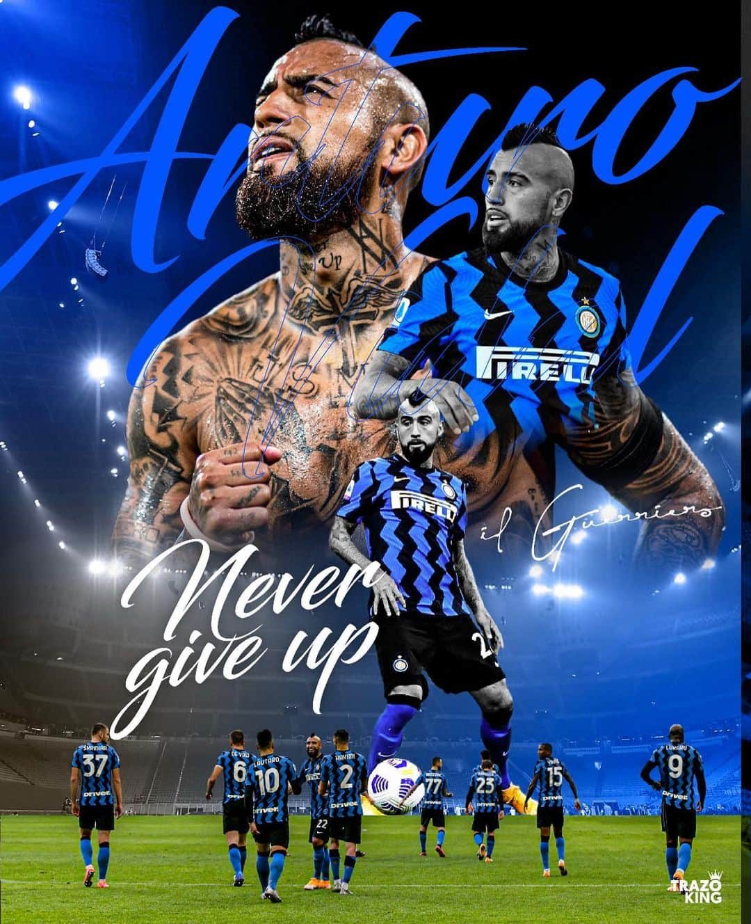 アルトゥーロ・ビダルさんのインスタグラム写真 - (アルトゥーロ・ビダルInstagram)「💪🏽🔥 👑 💪🏽 Forza @inter 🖤💙」1月17日 22時20分 - kingarturo23oficial