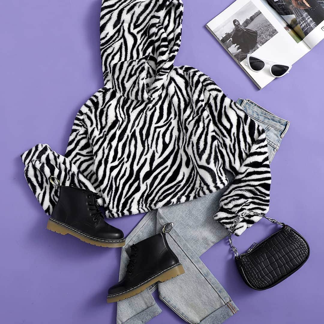 SHEINさんのインスタグラム写真 - (SHEINInstagram)「Wild about zebra print 🦓🤍  Shop Item #: 1599026  #SHEINOOTD #SHEINstyle #SHEINSS21 #zebraprint」1月17日 22時29分 - sheinofficial