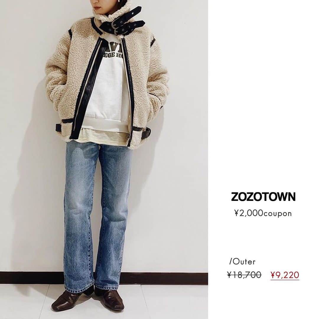 Ungridさんのインスタグラム写真 - (UngridInstagram)「【ZOZOTOWN】 ¥2,000 OFFクーポン実施中🈹 人気アイテムももちろん対象__________ . #ボアムートンブルゾン ¥18,700(tax in)→¥9,220(tax in) . #バックリボンスウェット ¥7,700(tax in)→¥4,160(tax in) . #ウォッシャブルタートルニット ¥6,600(tax in)→¥2,620(tax in) . @ungrid_official  #TOPページURLよりご覧下さい . #ungrid #ungrid_official #zozotown」1月17日 23時17分 - ungrid_official