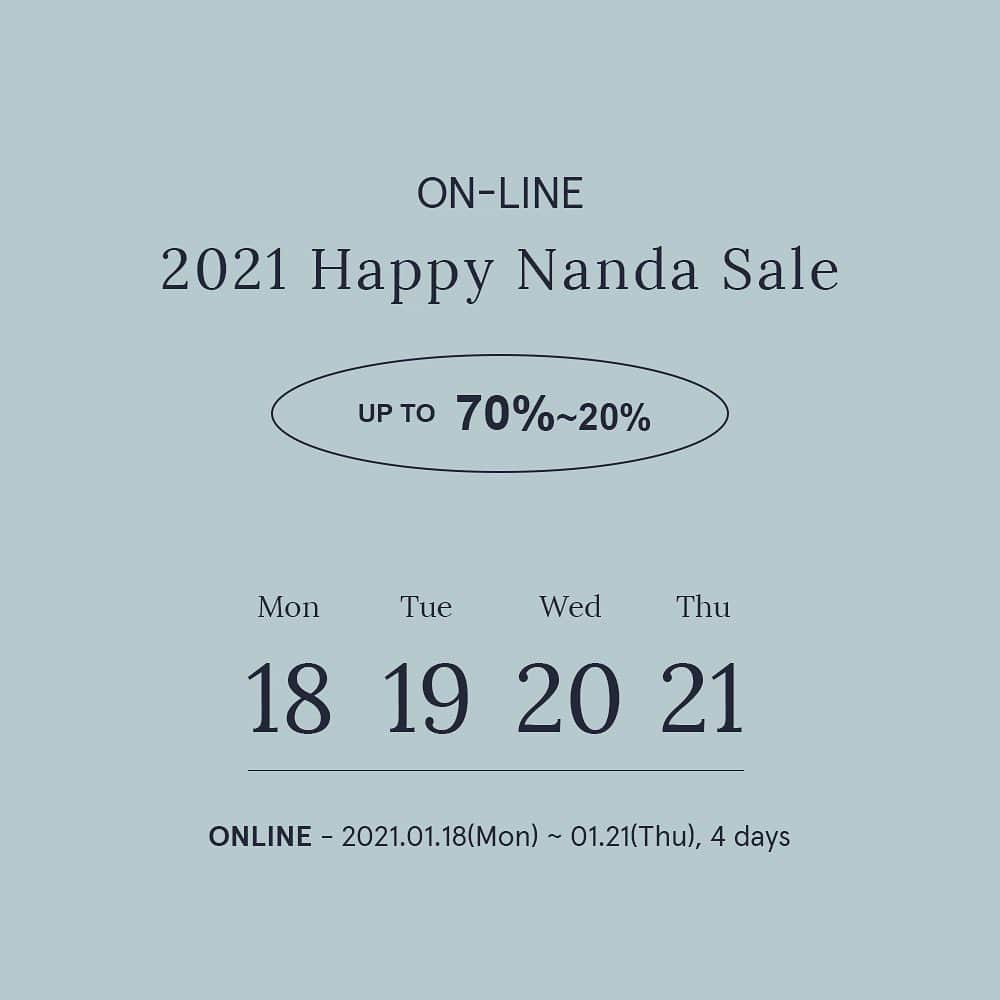 Official STYLENANDAさんのインスタグラム写真 - (Official STYLENANDAInstagram)「2021 Happy Nanda SALE❣️ STYLENANDA / 3CE / KKXX UP TO 70%-20% OFF! - 2021.01.18(Mon)~01.21(Thu), 4 days (*Korean Standard Time) - 오프라인 매장은 1/22일~1/25일까지 진행 예정입니다🖤 (*면세점,시코르,올리브영 제외) - www.stylenanda.com en.stylenanda.com jp.stylenanda.com cn.stylenanda.com tw.stylenanda.com」1月18日 0時00分 - houseof3ce
