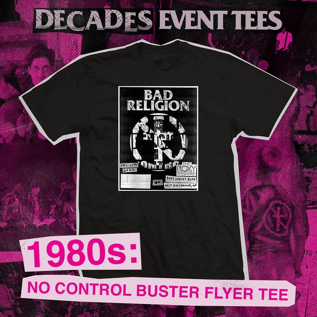 Bad Religionのインスタグラム：「Our friends @shopbompa have fired up the presses. Shipments of DECADES merchandise orders will begin on January 22nd. #BRDecades #BR40」