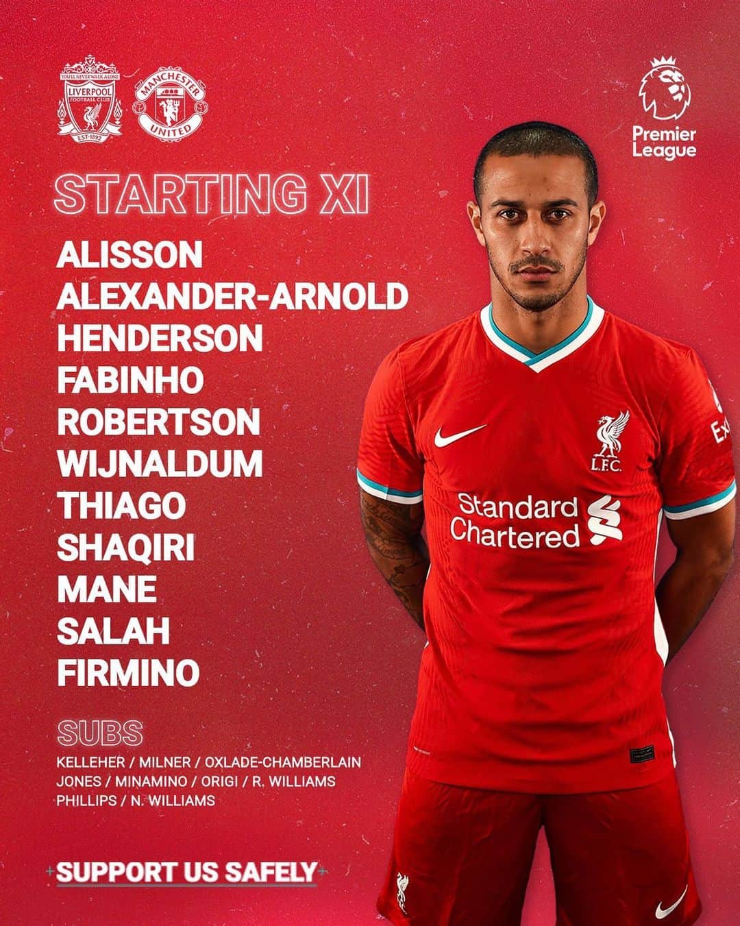 リヴァプールFCさんのインスタグラム写真 - (リヴァプールFCInstagram)「𝗛𝗲𝗿𝗲 𝗶𝘁 𝗶𝘀... How the Reds line-up to face @manchesterunited 🔴 #LFC #LiverpoolFC #Liverpool」1月18日 0時30分 - liverpoolfc
