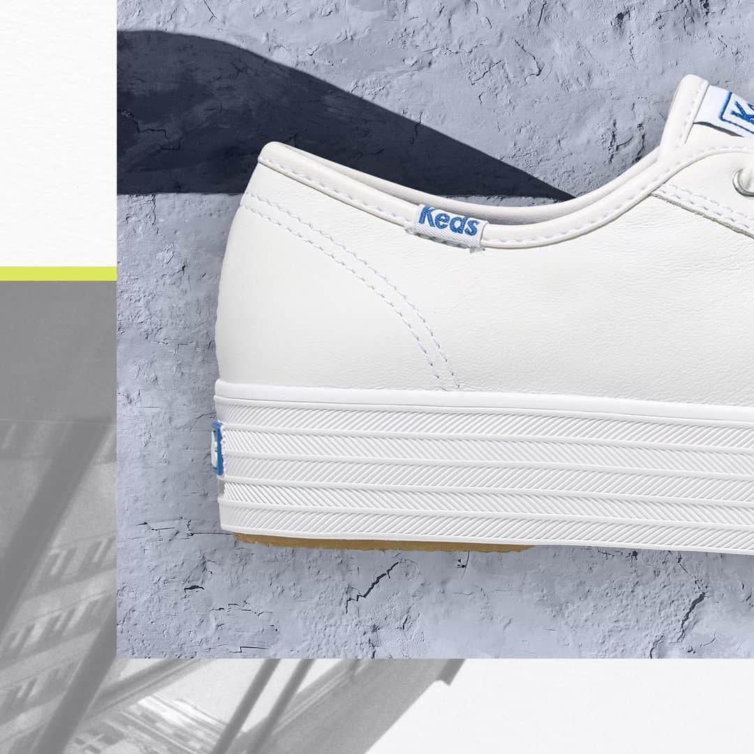 Kedsのインスタグラム：「💙Get to know the Triple Kick💙 Height: 1”  Feels like: Sinking into a pillowtop mattress  Ideal for: Ankle-length hems, looking like you spent time getting ready (even when you didn’t)  Known for: Being at the top of the shoes-to-live-in category   “I live in mine! I have two pairs. Super comfy, sporty, and classy.” –Love from GA」