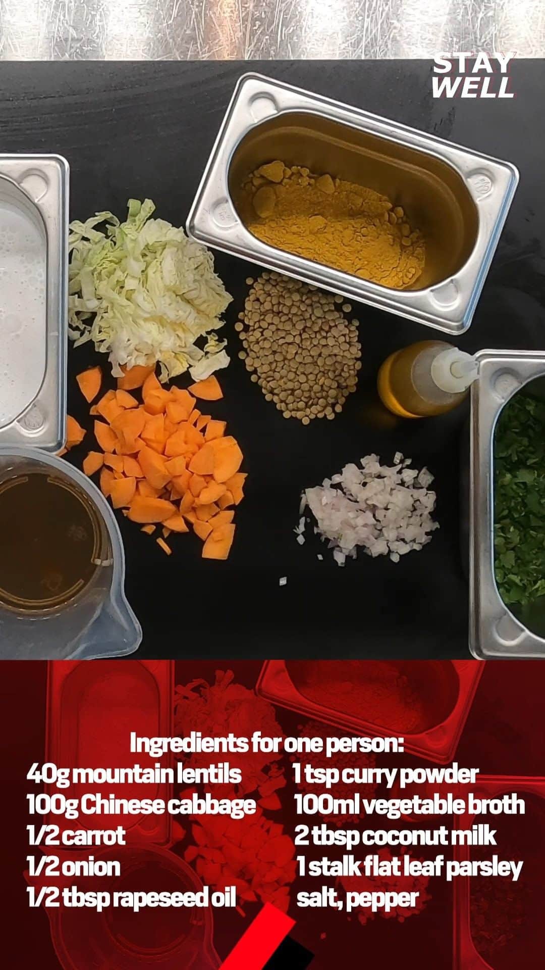 バイエルのインスタグラム：「Bayer 04 chef alexander Wagner shows how to cook a delicious lentil curry that will strenghten your immune system #immunity #helthyfood #lentilcurry #healthyrecipe #staywell 💪」