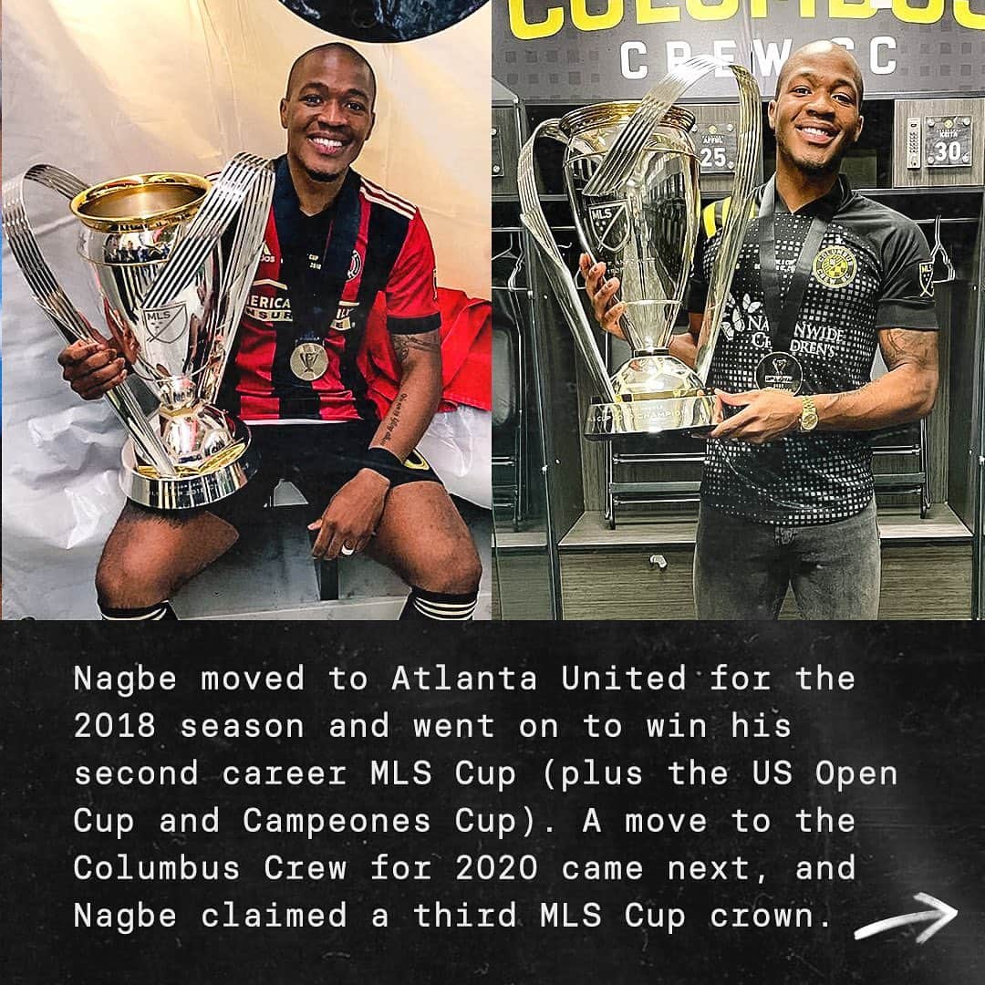 Major League Soccerさんのインスタグラム写真 - (Major League SoccerInstagram)「All @darlington.nagbe does is win. 🏆↔️ Swipe to follow his journey, from the SuperDraft to 3x MLS champion!」1月18日 1時14分 - mls