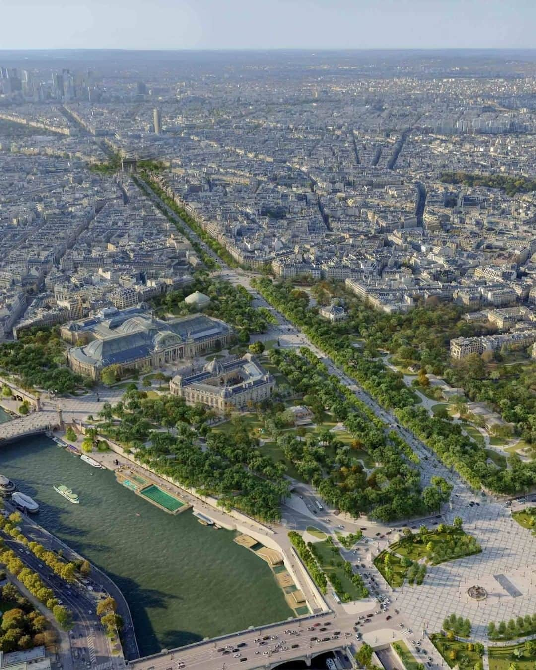 CNNさんのインスタグラム写真 - (CNNInstagram)「The Champs-Élysées is set for a renovation that will transform the iconic Parisian street into a green, pedestrian-friendly space after Mayor Anne Hidalgo gave the go-ahead. The new plans will reduce vehicle traffic by half allowing pedestrians to enjoy wider sidewalks and more greenery, according to architect Philippe Chiambaretta and his agency, PCA-STREAM. The Champs-Élysées committee said the avenue has “lost its splendor” and has been “progressively abandoned by Parisians.''   (📸: PCA-Stream)」1月18日 4時00分 - cnn