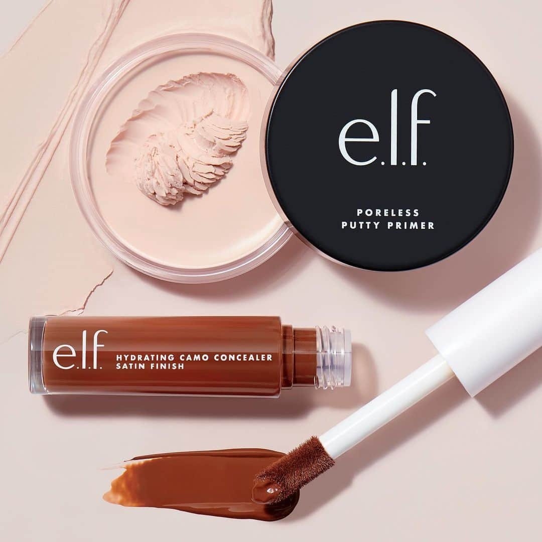 e.l.f.さんのインスタグラム写真 - (e.l.f.Instagram)「Poreless Putty Primer plus Hydrating Camo Concealer are the key ingredients to a flawless base 🔑😍 Poreless Putty Primer grips makeup for all day wear and it's smooth, velvety texture glides over skin seamlessly while Hydrating Camo Concealer covers up imperfections and under-eye circles with full-coverage while giving a boost of hydration to your skin ✨  Tap to shop! #eyeslipsface #elfingamazing #elfcosmetics #crueltyfree #vegan」1月18日 5時50分 - elfcosmetics