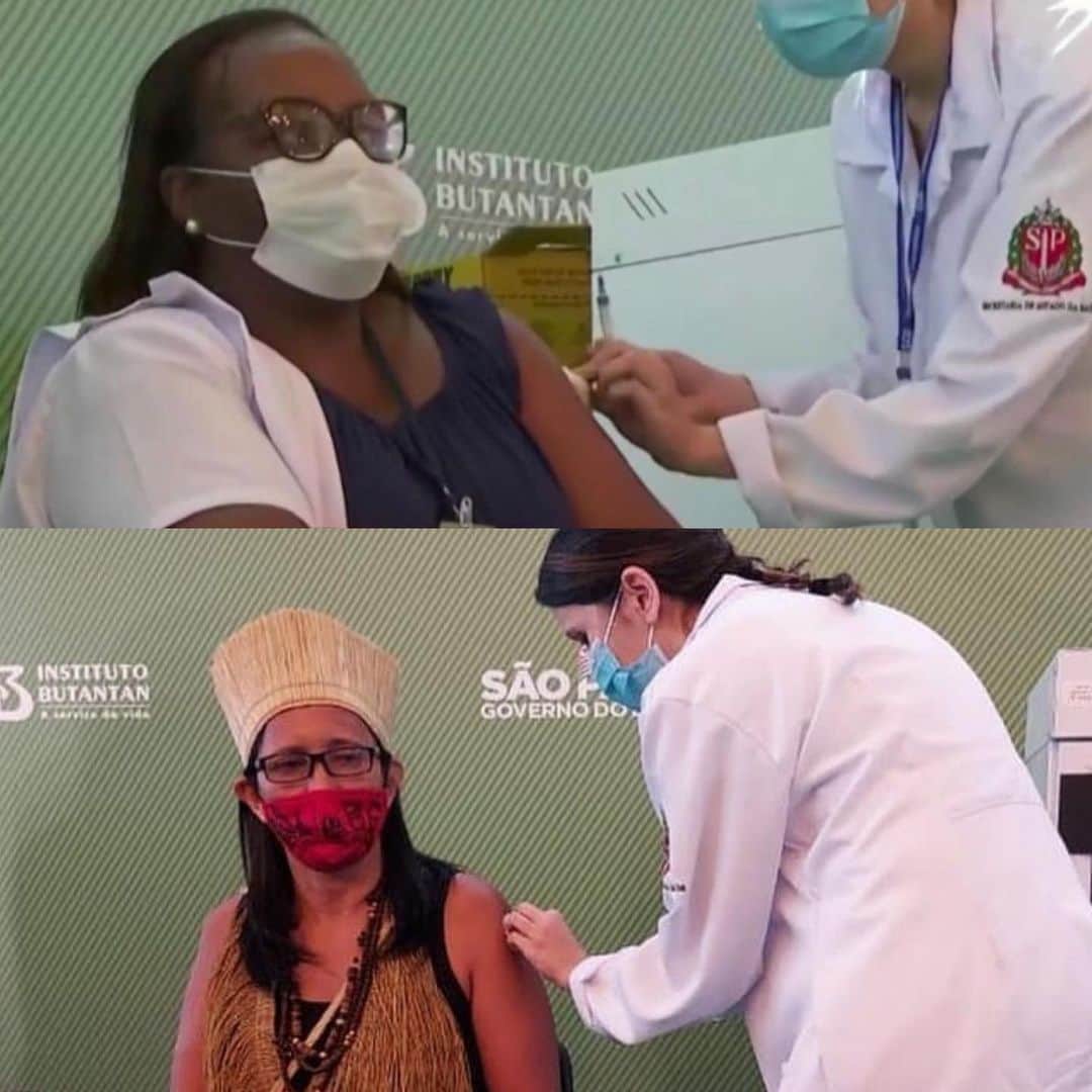 Preta Gilのインスタグラム：「Monica e Vanusa duas mulheres que são o símbolo da representatividade e orgulho em nosso tão amado Brasil !!! Um dia para a esperança acarinhar nossos corações tão angustiadas !!!」
