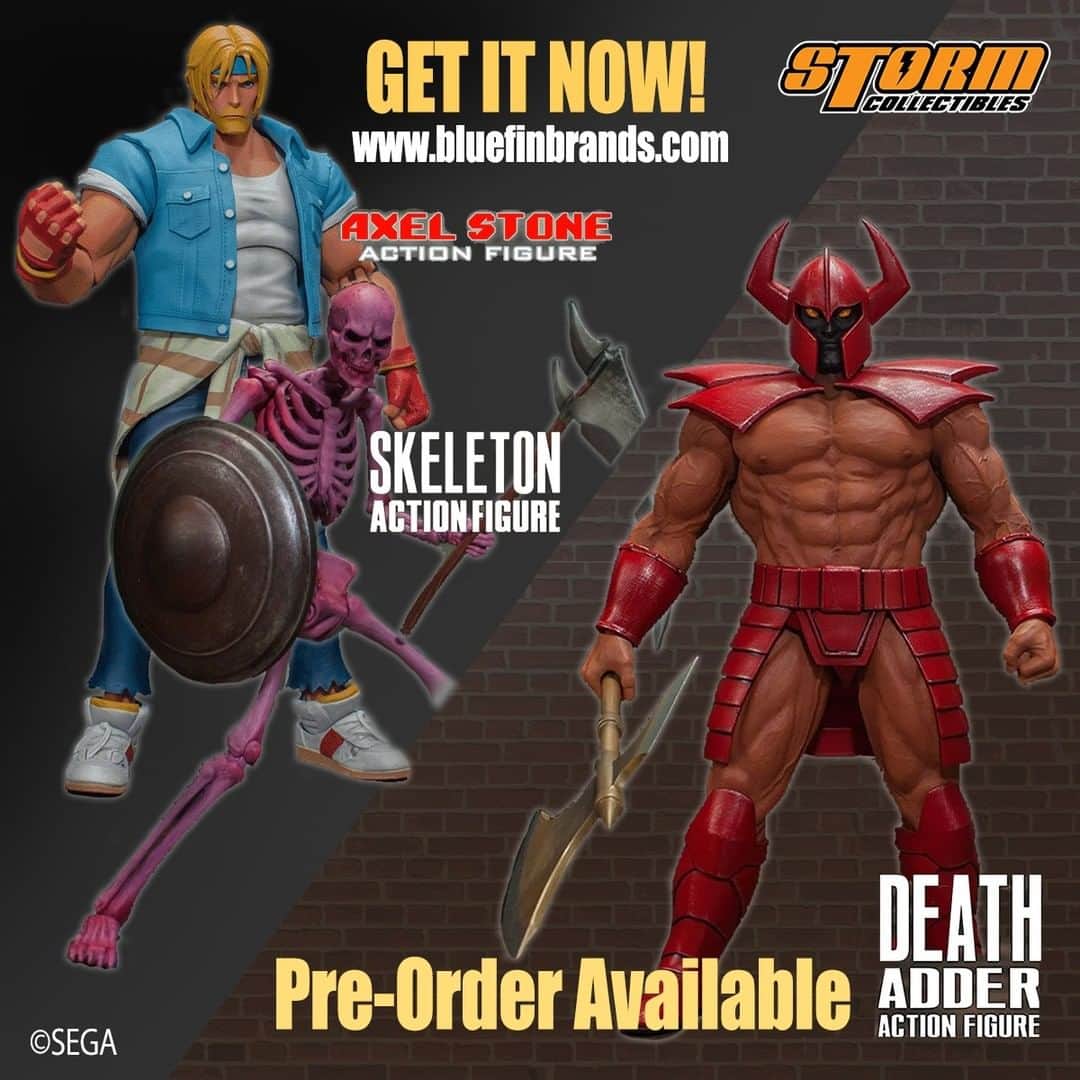 SEGAさんのインスタグラム写真 - (SEGAInstagram)「SEGA brawler fans of the US & Canada unite!   Our friends over at @bluefinbrands are selling these super detailed Golden Axe and Streets of Rage action figures from @stormcollectiblesus!  Let us know what you think of 'em. 👊   bluefinbrands.com/storm-collectibles-ec.html」1月18日 6時15分 - sega