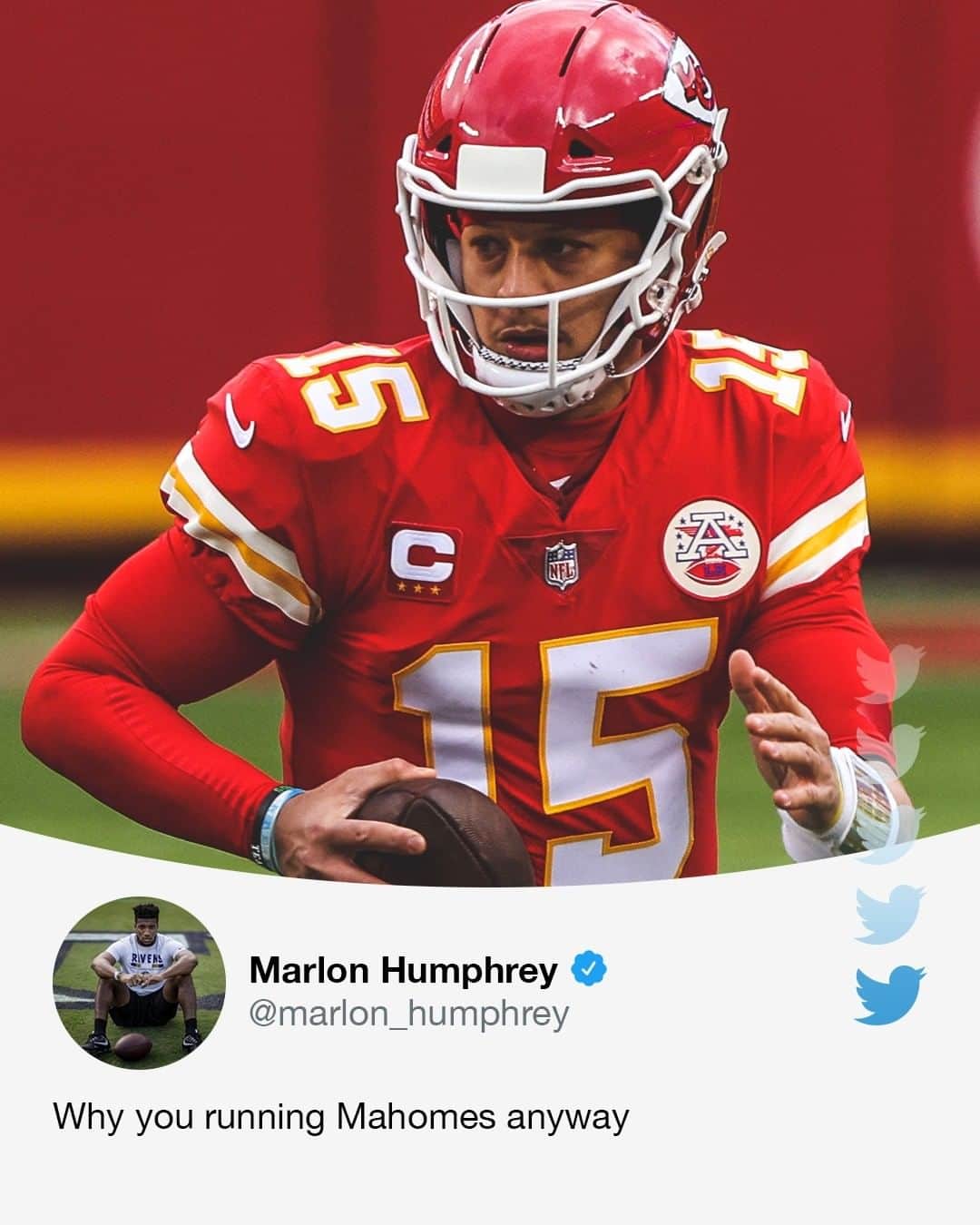 espnさんのインスタグラム写真 - (espnInstagram)「The NFL world sent their thoughts to Patrick Mahomes after he was knocked out of the game with a concussion.」1月18日 7時27分 - espn
