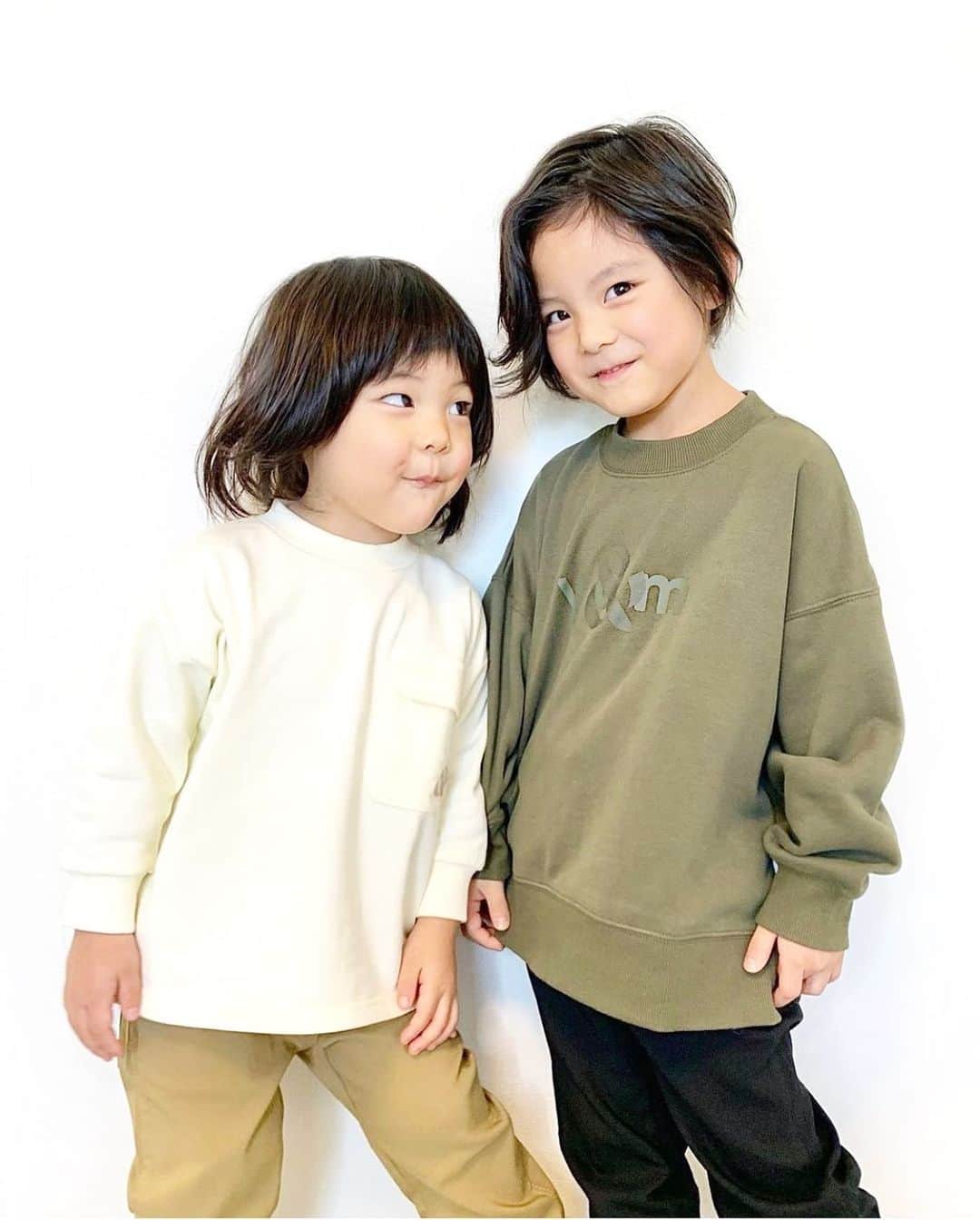 のインスタグラム：「brother  @and_yam   #兄妹　#子供服　#アンバサダー」