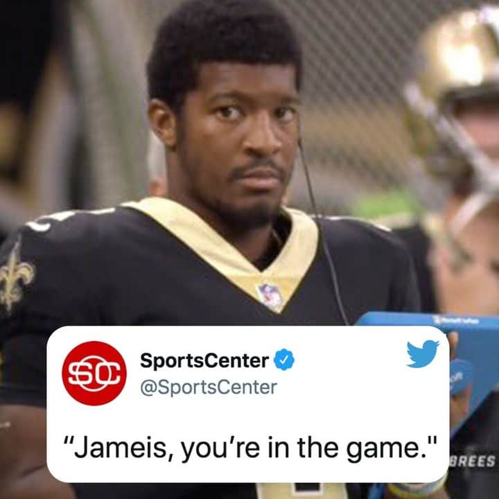 espnさんのインスタグラム写真 - (espnInstagram)「"Jameis, you're in the game." 😳 @sportscenter」1月18日 9時55分 - espn