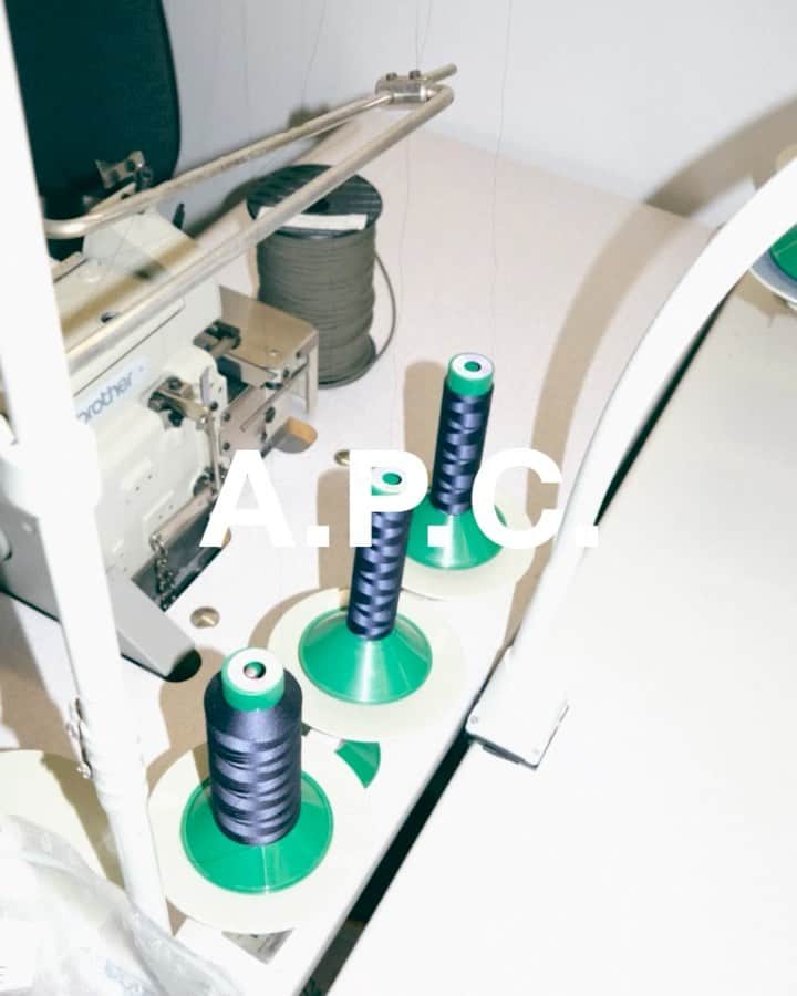 アーペーセーのインスタグラム：「A.P.C. Atelier   A.P.C. stands for Atelier de Production et de Création which literally means Production and Creation Workshop. The brand attaches equal importance to both. Without production, creation remains at the idea stage and without creation, a garment will have no soul.  Not far from our design studio at our headquarters in the 6th arrondissement of Paris, A.P.C. has an atelier where we do everything from pattern making to prototype production.  #APC #APCatelier #Paris」