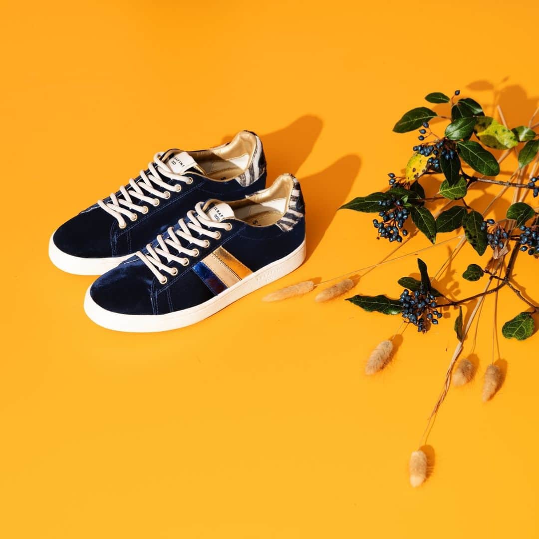 セラフィーニのインスタグラム：「Blue Monday? NOT with Serafini! 💛⁠ J.Connors Blue Velvet, now on sale. #WeAreSerafini #SerafiniShoes」