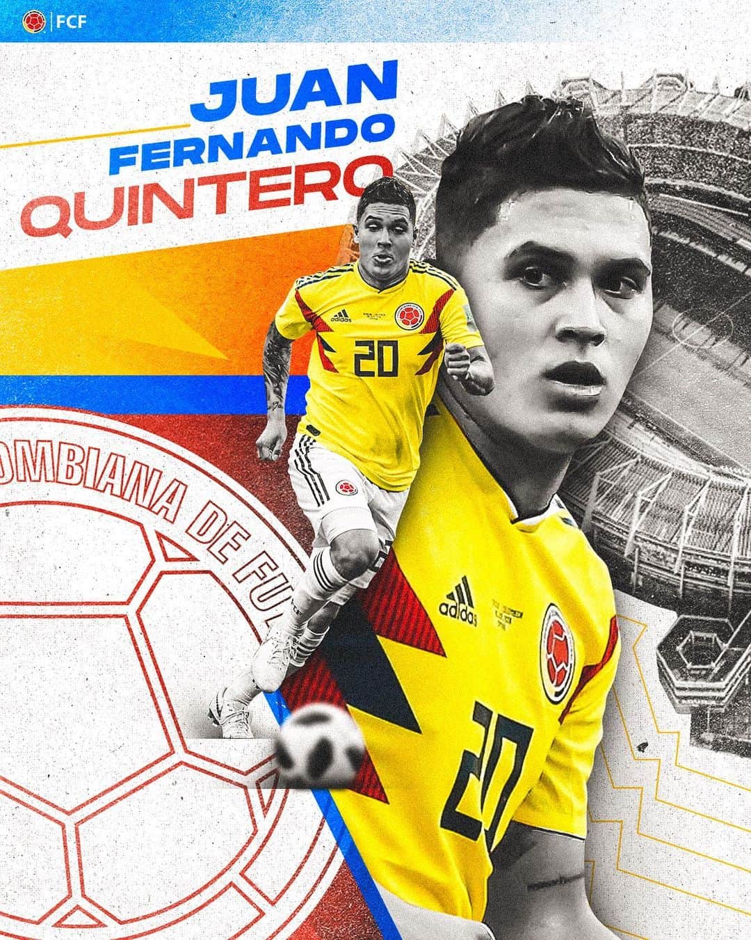 サッカー コロンビア代表チームのインスタグラム：「¡Feliz cumpleaños Juanfer!  @juanferquinterop cumple #️⃣2️⃣8️⃣ años, por muchos más de magia y calidad 🪄  👊」