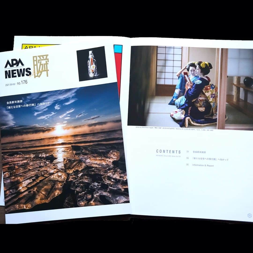 稲垣雅彦のインスタグラム：「APA 公益社団法人　日本広告写真家協会の機関誌「瞬」2021年新年号の扉写真に起用していただきました。 祇園　LeicaM Typ240 Noctilux-M 1:0.95/50 ASPH  #祇園 #広告写真家 #舞妓　#leica  #noctilux #noctilux095 #京都 #着物　#kimono」