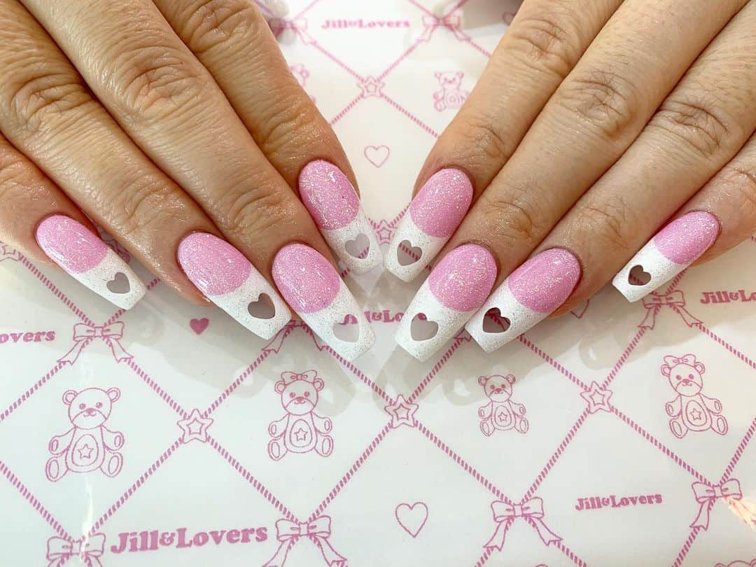 mamijinguのインスタグラム：「💖  #jillandlovers #nail #nailart #paragel #gelneil#gel #ネイル #ネイルアート #me #look #love #かわいい」
