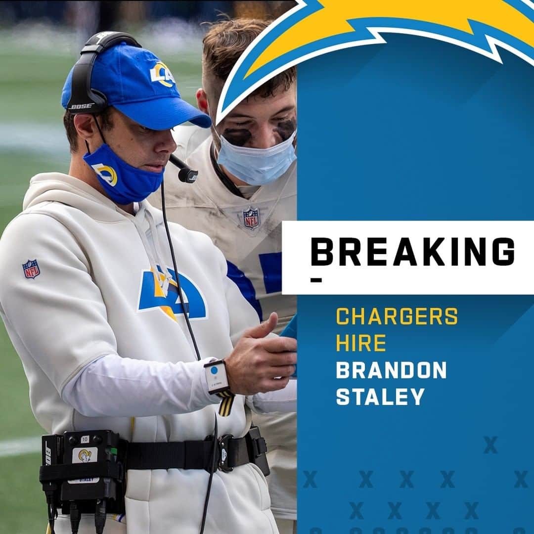NFLさんのインスタグラム写真 - (NFLInstagram)「Chargers hire Brandon Staley as new head coach.  📷: Tom Hauck/AP」1月18日 12時51分 - nfl