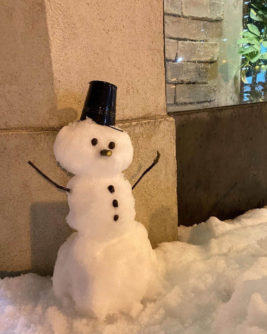 水戸悠夏子さんのインスタグラム写真 - (水戸悠夏子Instagram)「とりあえず、すぐ雪だるま作る。」1月18日 20時18分 - mitoyukako