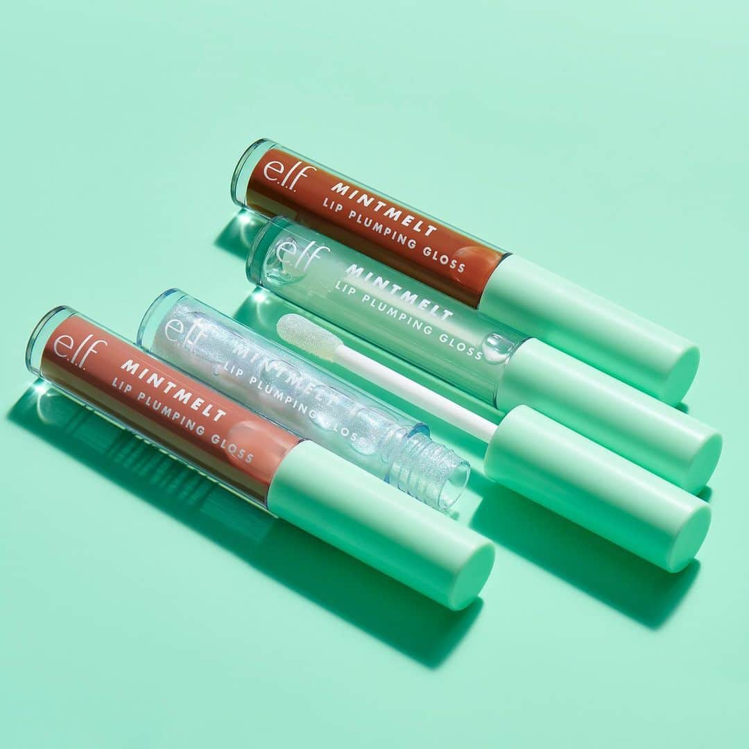 e.l.f.さんのインスタグラム写真 - (e.l.f.Instagram)「So gorgeous ✨😍 Our Mint Melt Lip Plumping Glosses have a high-shine finish and add hydration to the lips with a plumping effect and a vanilla mint scent 💋  Tap to shop for $4 🙌 #eyeslipsface #elfingamazing #elfcosmetics #crueltyfree #vegan」1月19日 6時03分 - elfcosmetics