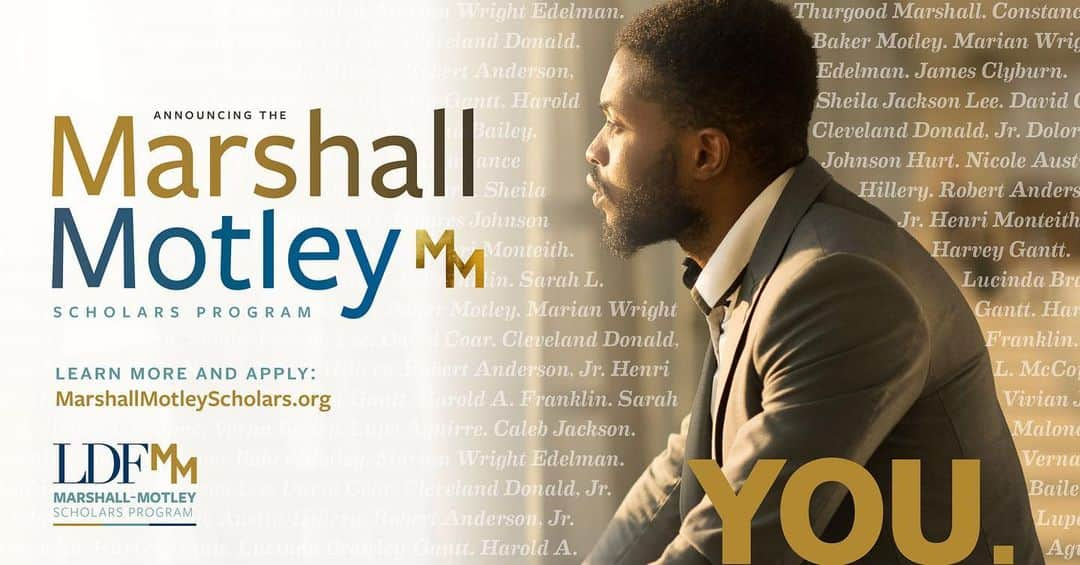 サミュエル・L・ジャクソンのインスタグラム：「Today, the @NAACP_LDF launched the groundbreaking #MarshallMotleyScholars Program, an innovative educational and training opportunity that will produce the next generation of civil rights attorneys in the South. Learn more and apply by 2/16! marshallmotleyscholars.org」